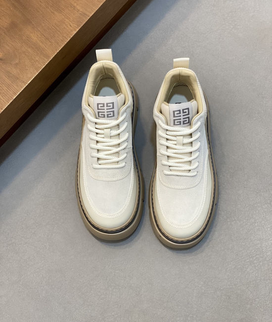 Givenchy Premium Cowhide Fabric Spliced Height Boosting Casual Sneakers