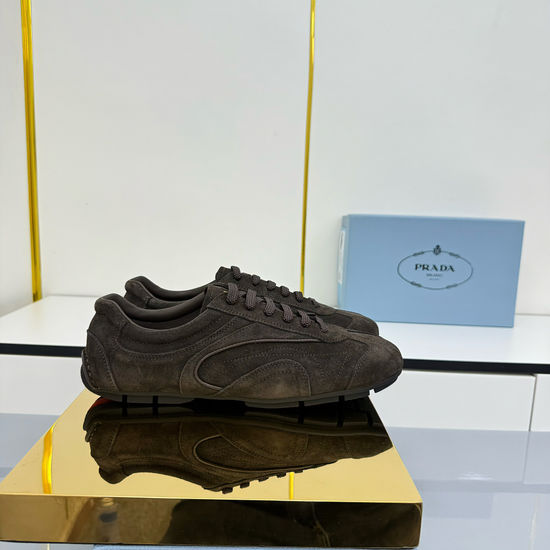 Prada Retro Suede Comfortable Casual Training Shoes