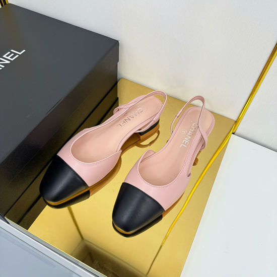 Chanel Classic Slingback Flats Premium Sheepskin Upper Leather Sole