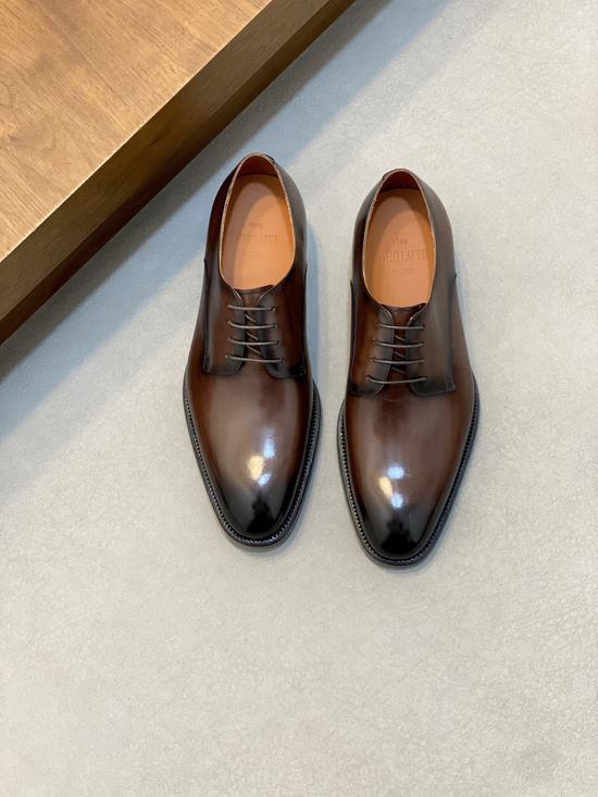Berluti Premium Leather Formal Dress Shoes with Hand-finished Patina