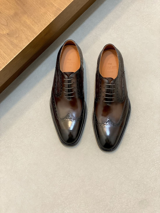 Berluti Premium Leather Formal Dress Shoes with Hand-finished Patina
