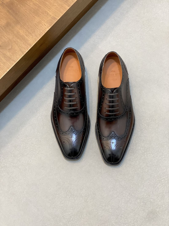 Berluti Premium Leather Formal Dress Shoes with Hand-finished Patina