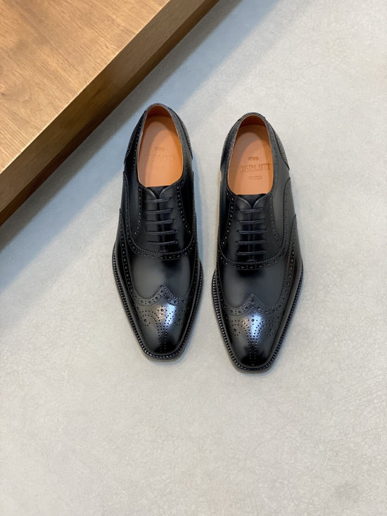 Berluti Premium Leather Formal Dress Shoes with Hand-finished Patina