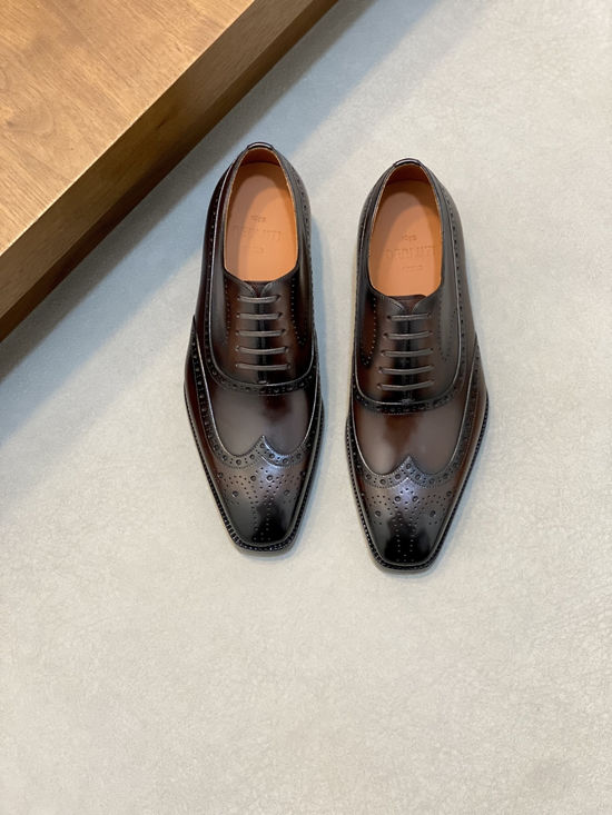 Berluti Premium Leather Formal Dress Shoes with Hand-finished Patina