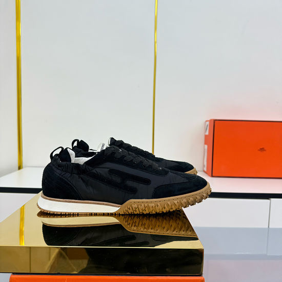 Hermes Suede Fabric Casual Sneakers Non-slip Durable Daily Shoes