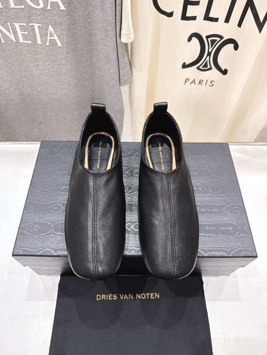 Dries Van Noten Soft Leather Slip On Retro Comfortable Casual Loafer Shoes