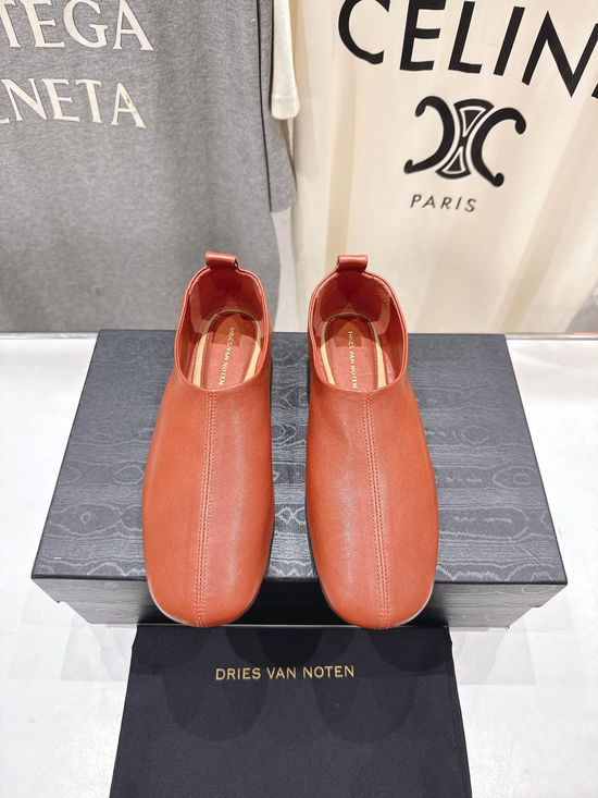 Dries Van Noten Soft Leather Slip On Retro Comfortable Casual Loafer Shoes