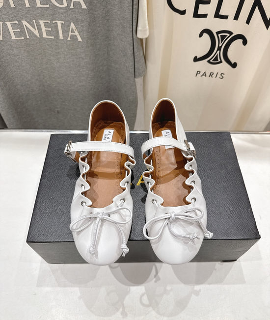 Alaia Genuine Leather Mary Jane Ballet Flats for Daily Wear