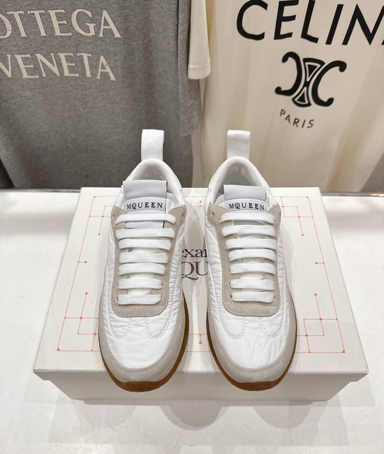 McQueen Suede Low Top Lightweight Casual Walking Comfortable Sneakers
