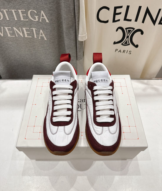 McQueen Suede Low Top Lightweight Casual Walking Comfortable Sneakers