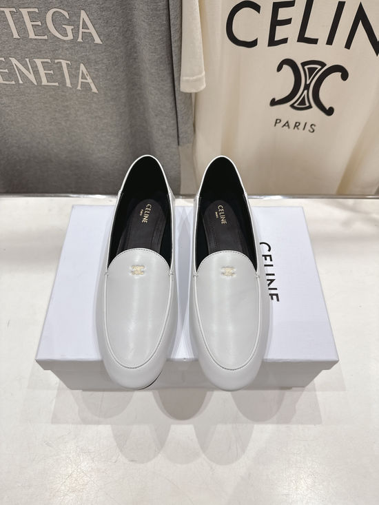 Celine Elegant Flat Mary Jane Loafers Soft Versatile Daily Casual Shoes
