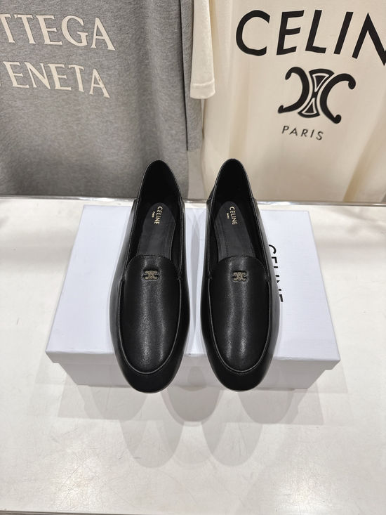 Celine Elegant Flat Mary Jane Loafers Soft Versatile Daily Casual Shoes