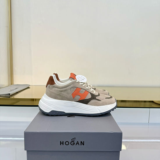 Hogan Classic Casual Sneakers Premium Leather Upper Comfortable Footwear