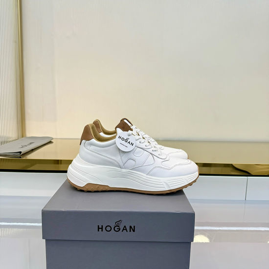 Hogan Classic Casual Sneakers Premium Leather Upper Comfortable Footwear