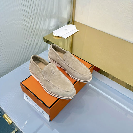 Hermes Vintage Inspired Loafers with Premium Suede Upper