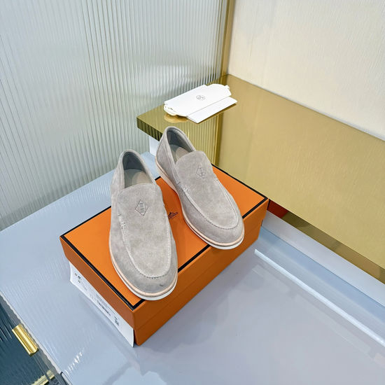 Hermes Vintage Inspired Loafers with Premium Suede Upper