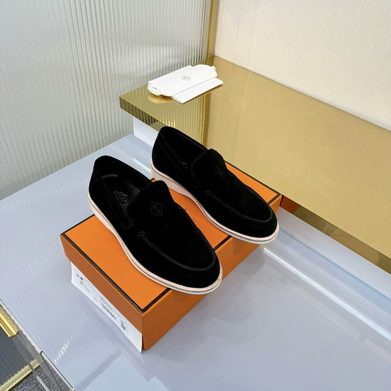Hermes Vintage Inspired Loafers with Premium Suede Upper