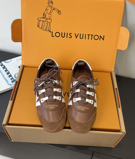 Louis Vuitton LV Suede Leather Comfortable Casual Dance Athletic Shoes