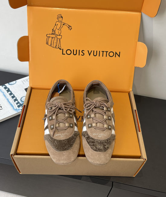 Louis Vuitton LV Suede Leather Comfortable Casual Dance Athletic Shoes