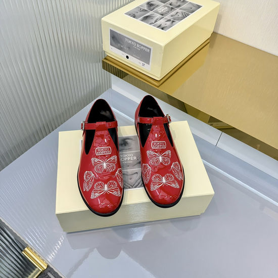 Tokyo Bopper Butterfly Pattern Casual Shoes with Premium Leather Upper