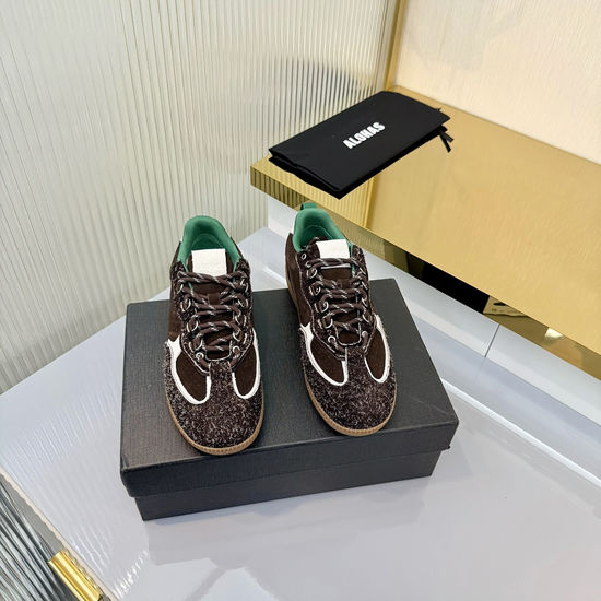 Alohas Handcrafted Suede Casual Trainers with Comfort Insole
