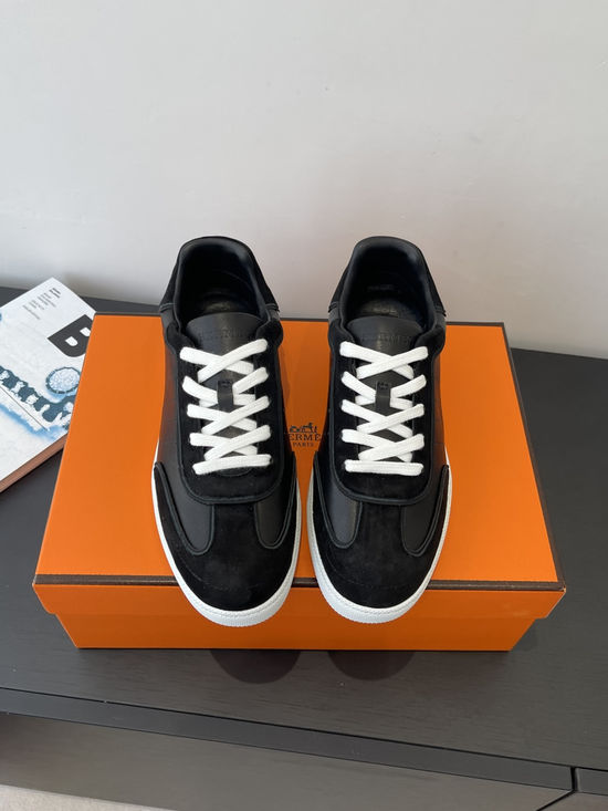 Hermes Retro Trainer Shoes with H Logo for Timeless Appeal