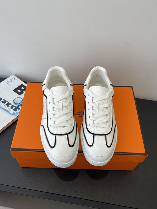 Hermes Retro Trainer Shoes with H Logo for Timeless Appeal