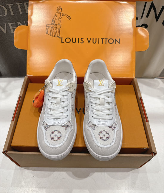 Louis Vuitton LV Thick Sole Leather Casual Sports Sneakers
