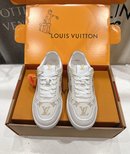 Louis Vuitton LV Thick Sole Leather Casual Sports Sneakers