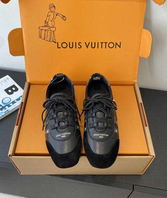 Louis Vuitton LV Suede Leather Comfortable Casual Dance Athletic Shoes