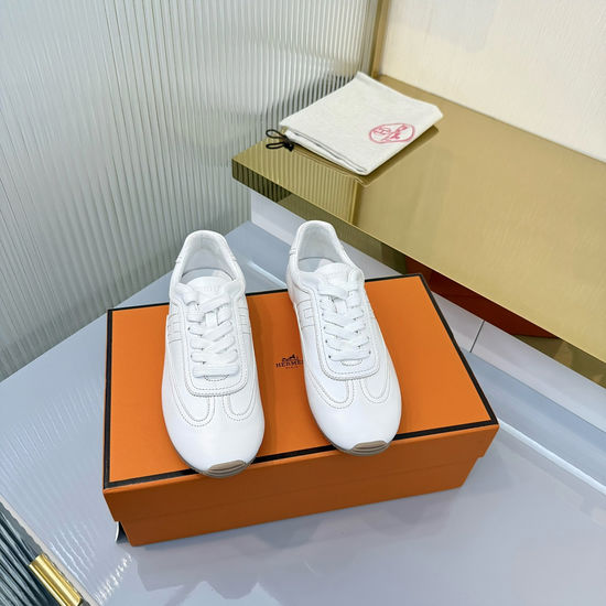 Hermes Vintage Retro Casual Sneakers with Premium Soft Upper