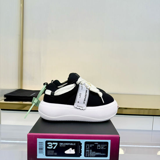 SMILEREPUBLIC Premium Canvas Thick Sole Comfortable Durable Casual Daily Sneakers