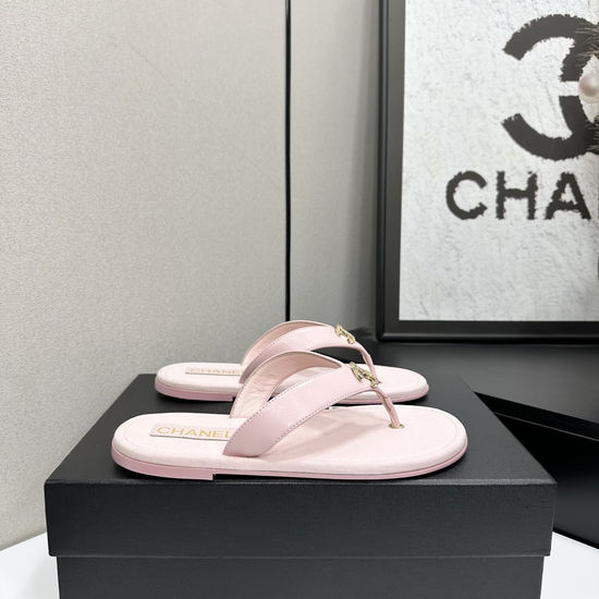 Chanel Soft Sheepskin Upper Sandals Breathable Lining Daily Casual Shoes