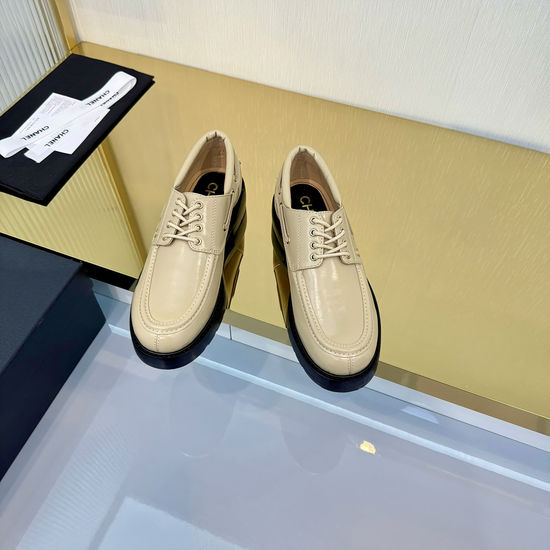 Chanel Classic Logo Loafer Shoes Soft Leather Lining