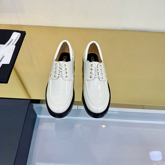 Chanel Classic Logo Loafer Shoes Soft Leather Lining