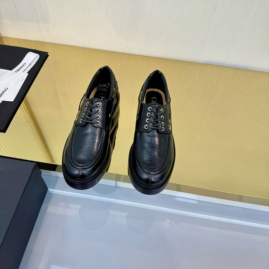 Chanel Classic Logo Loafer Shoes Soft Leather Lining
