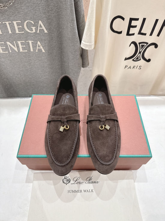 Loro Piana High Quality Suede Upper Slip-On Casual Loafers
