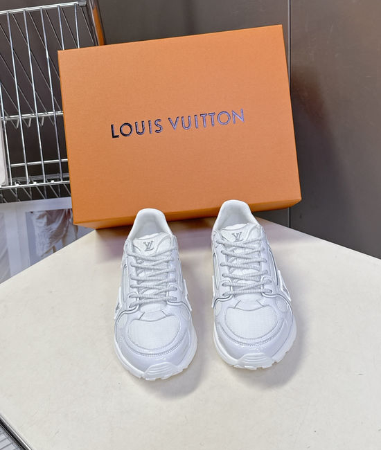 Louis Vuitton LV Couple s Tech Fabric Running Shoes with Classic Design