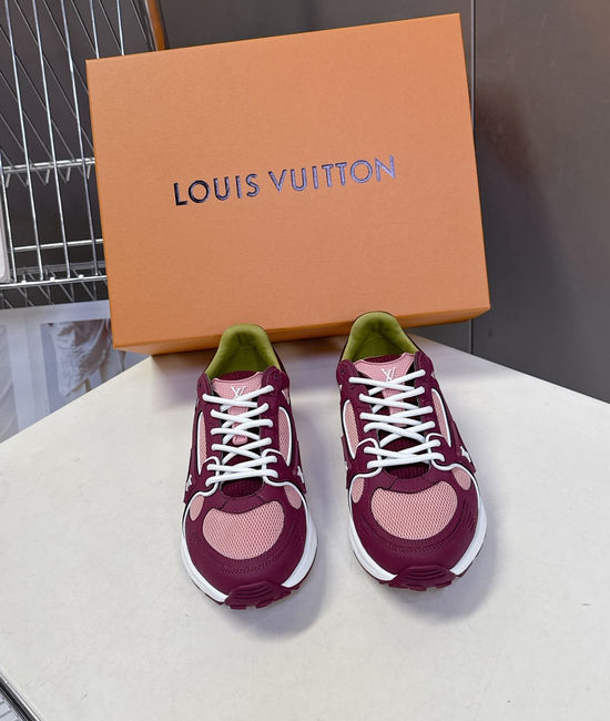 Louis Vuitton LV Couple s Tech Fabric Running Shoes with Classic Design