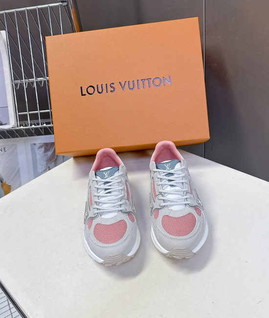 Louis Vuitton LV Couple s Tech Fabric Running Shoes with Classic Design