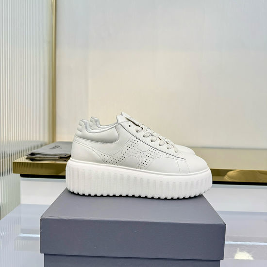 Hogan Premium Leather Lightweight Thick Sole Casual Sneakers