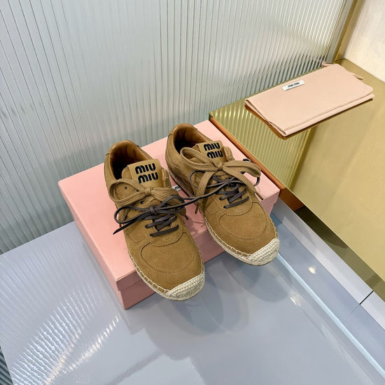 Miu Miu Vintage Style Sneakers With Durable Sole
