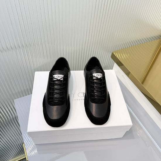 Jimmy Choo Lace Trim Casual Sneakers Soft Cushioned Non-slip Daily Footwear