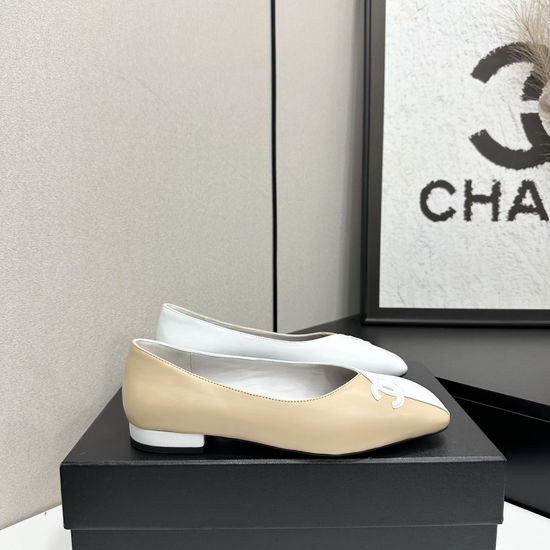Chanel Premium Leather Buckle Decor Elegant Dress Shoes