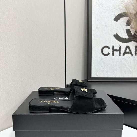 Chanel Genuine Leather Lined Classic Casual Sandals