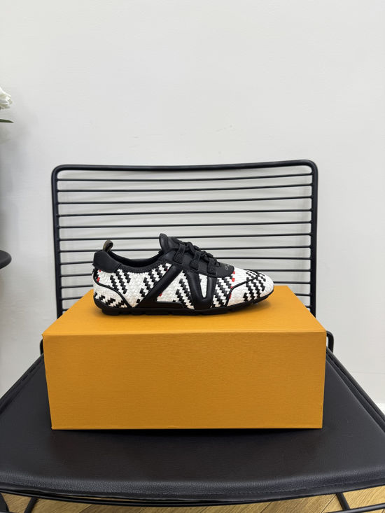 Louis Vuitton Suede Leather Ballet Flat Casual Sports Shoes