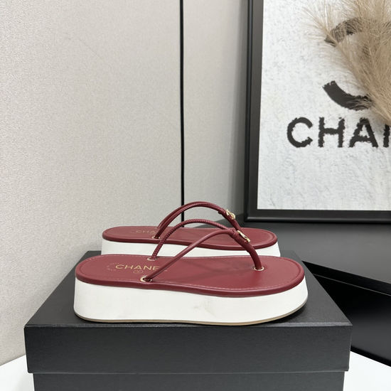 Chanel Satin Upper Soft Foam Sole Comfort Sandals