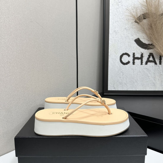 Chanel Satin Upper Soft Foam Sole Comfort Sandals