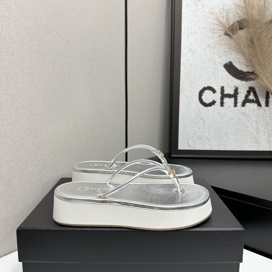 Chanel Satin Upper Soft Foam Sole Comfort Sandals