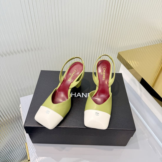 Chanel Classic High Heel Leather Ballet Dress Shoes